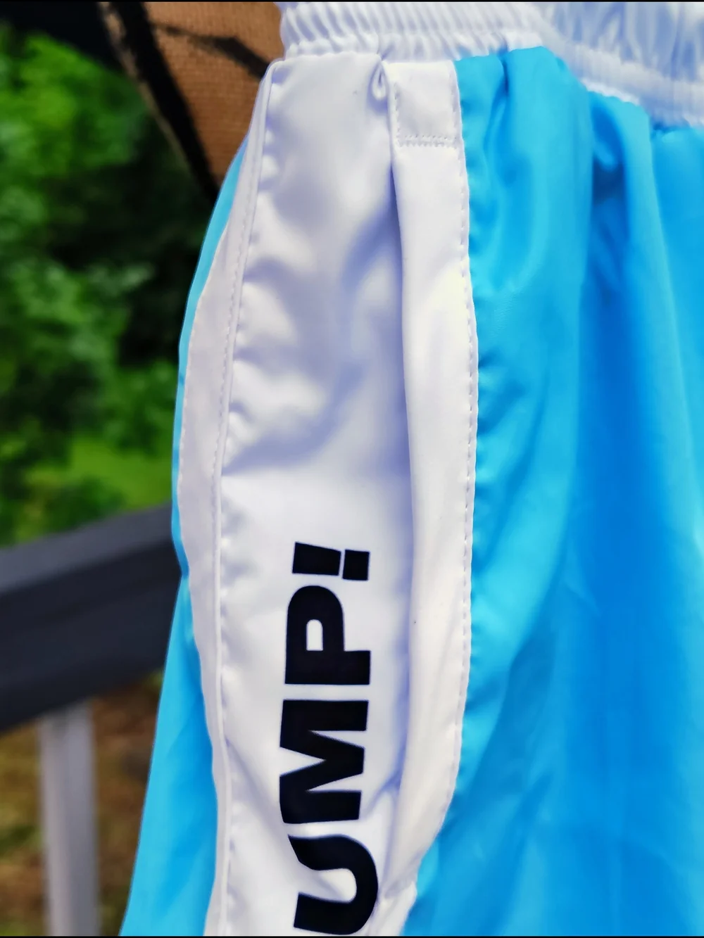 PUMP! Men’s Light Blue Athletic Swim Trunks Pump style 13002
